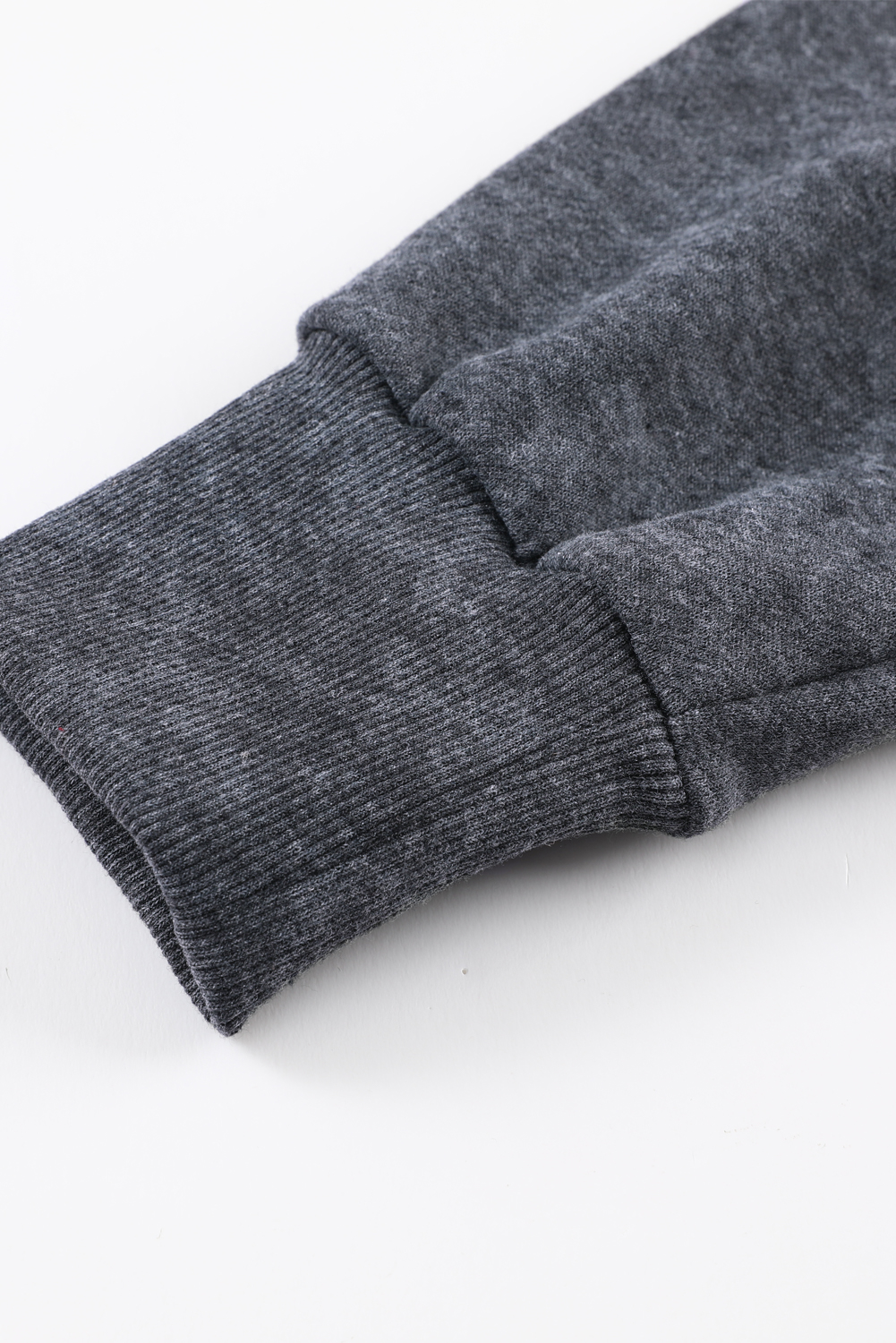 Gray Snap Button Casual Flap Pockets Washed Jacket