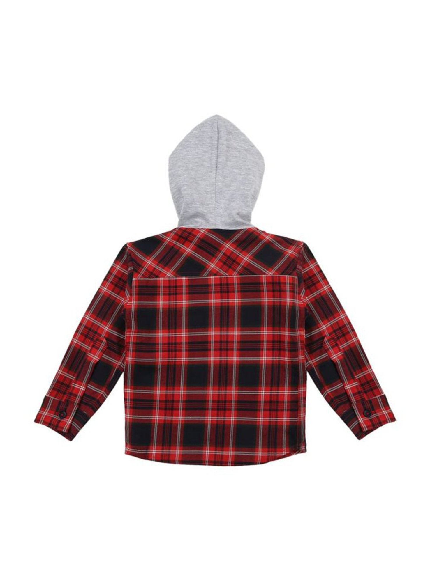 Mee Mee Kids Red & Navy Checks Full Sleeves  Shirt
