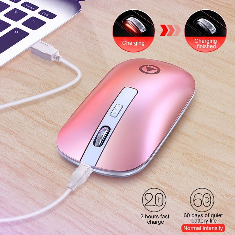 HXSJ Ergonomic Optical Office 2.4G Wireless Gaming Mouse Mice Adjustable 2400 DPI with 6 Buttons for Laptop PC Notebook Computer