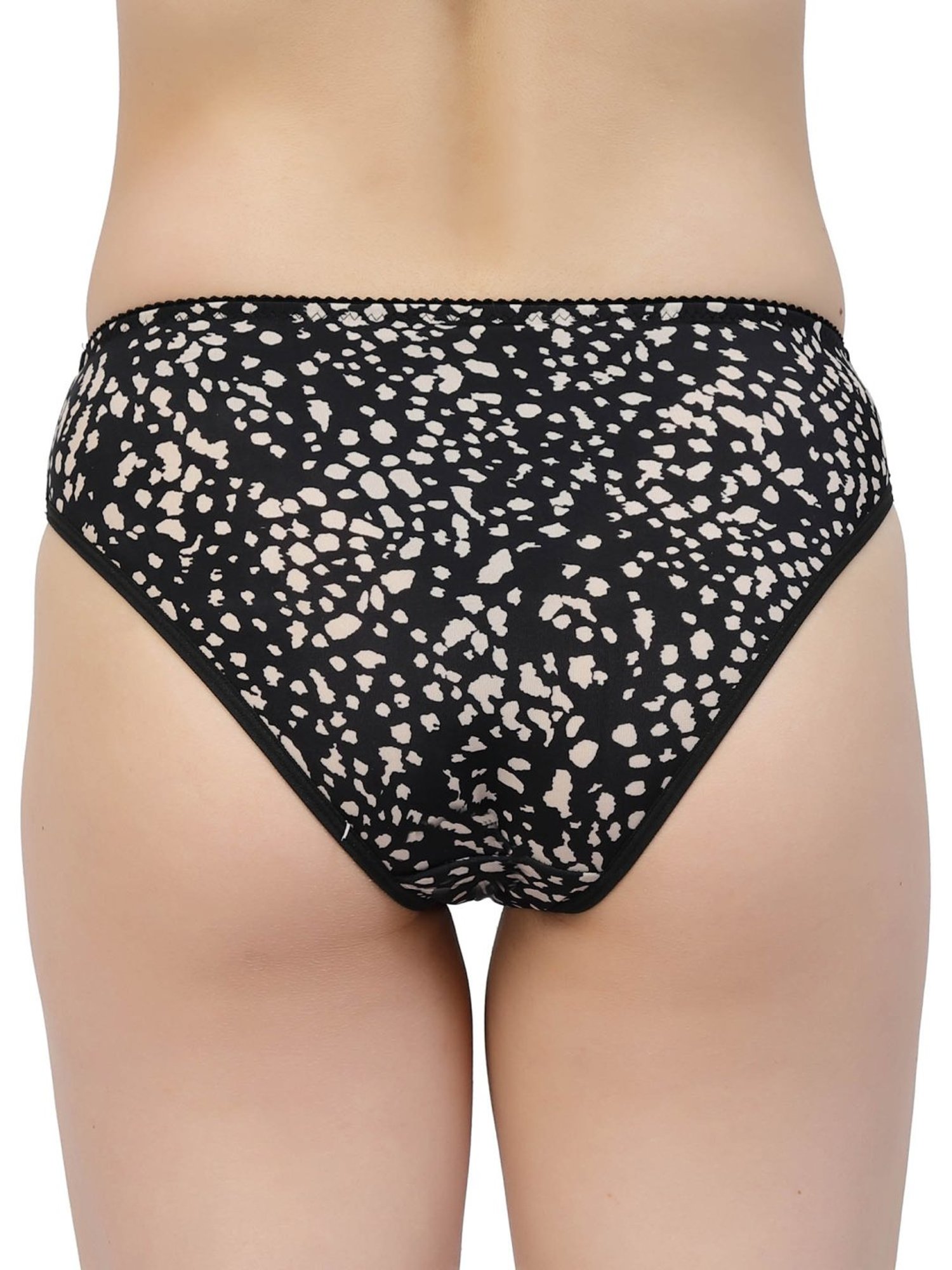 Cukoo Black Print Hipster Panty