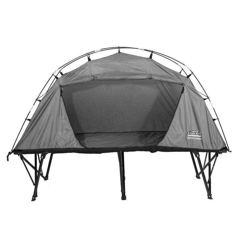 Kamp-Rite CTC XL Compact Collapsible Sleeping 3 in 1 Tent Cot for 1 Person with Roller Storage Bag, Quick and Easy Setup, Green