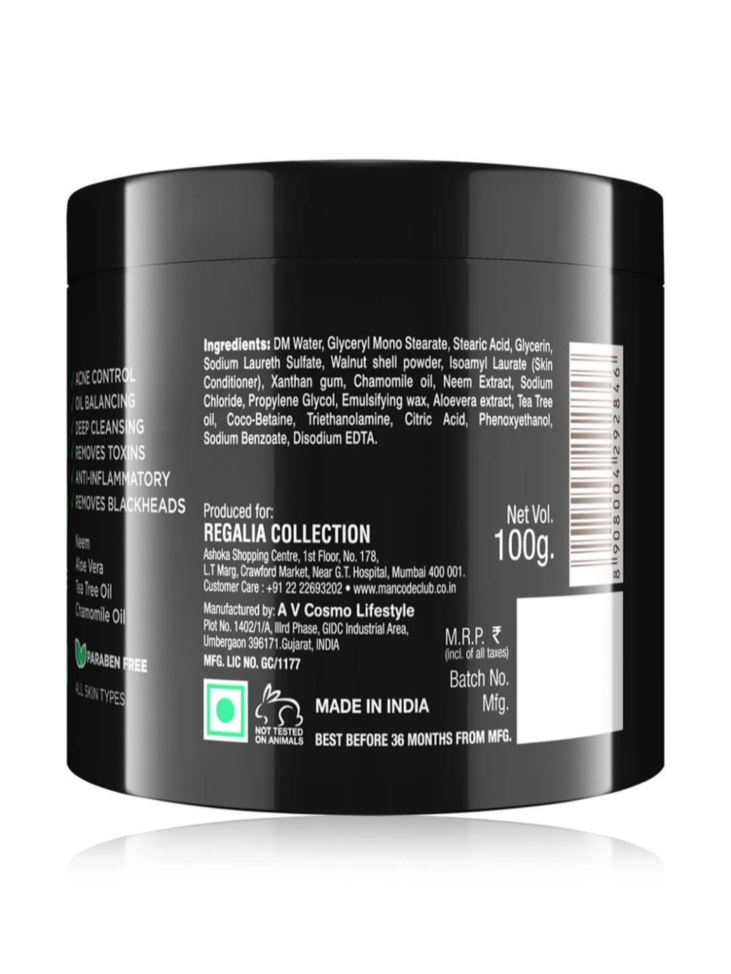 Mancode Tea Tree Scrub - 100 gm