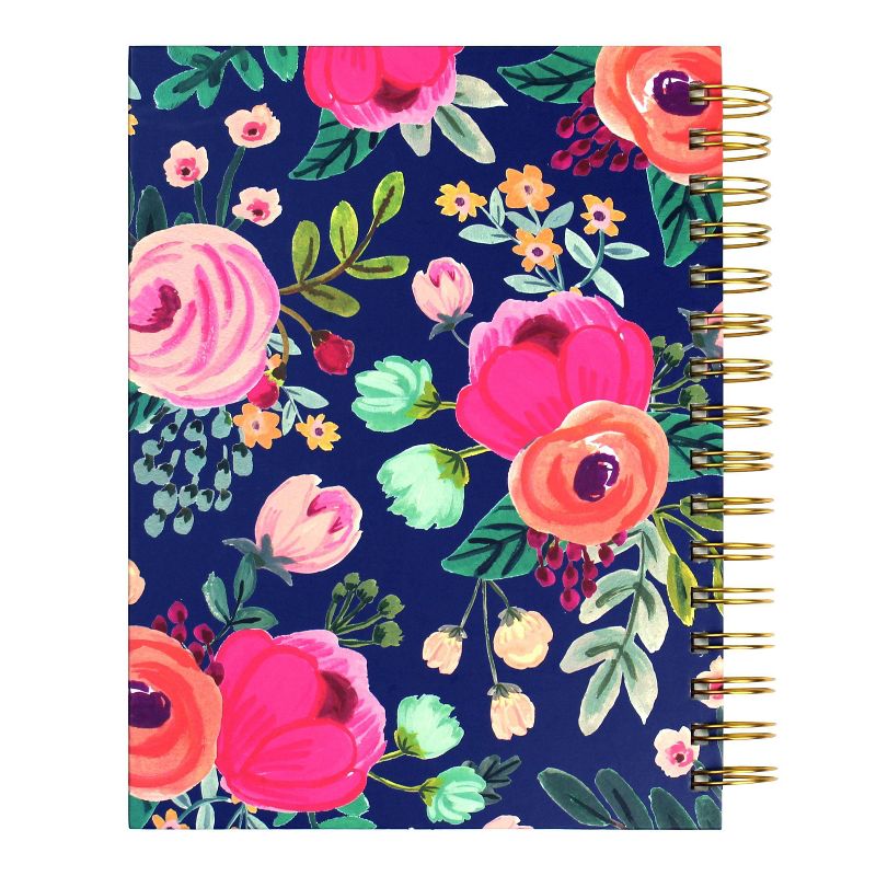 greenroom Lined Journal Hardcover Floral - Navy
