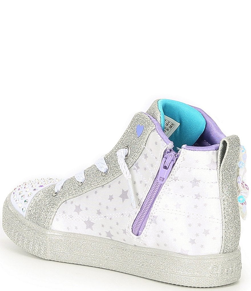 Skechers Girls' Shuffle Lite Miss Twinkle Bow Lighted Sneakers (Infant)