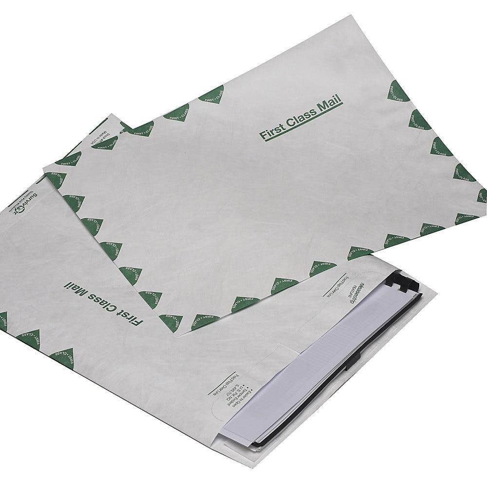 Survivor Tyvek USPS First Class Mailer 10 x 13 White 100/Box R1590