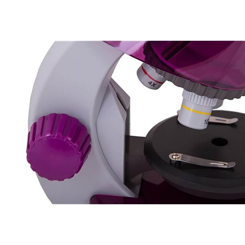 LabZZ M101 Amethyst Microscope for Kids with Experiment Kit Choose Your Favorite Color