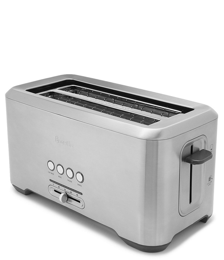 Breville A Bit More'&reg; Long-Slot 4 Slice Stainless Steel Toaster