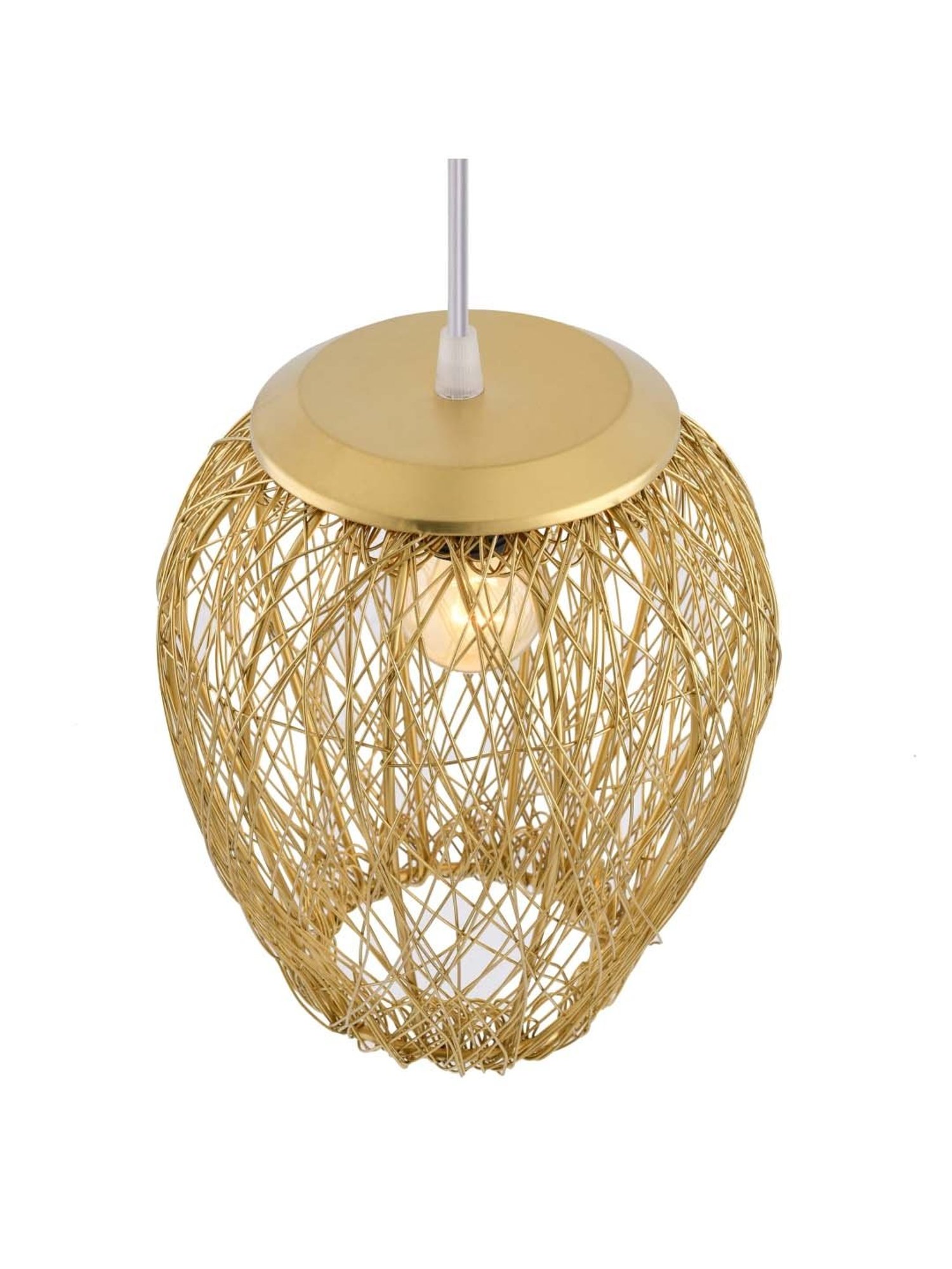 Homesake Golden Metal Pendant Light - Set of 1