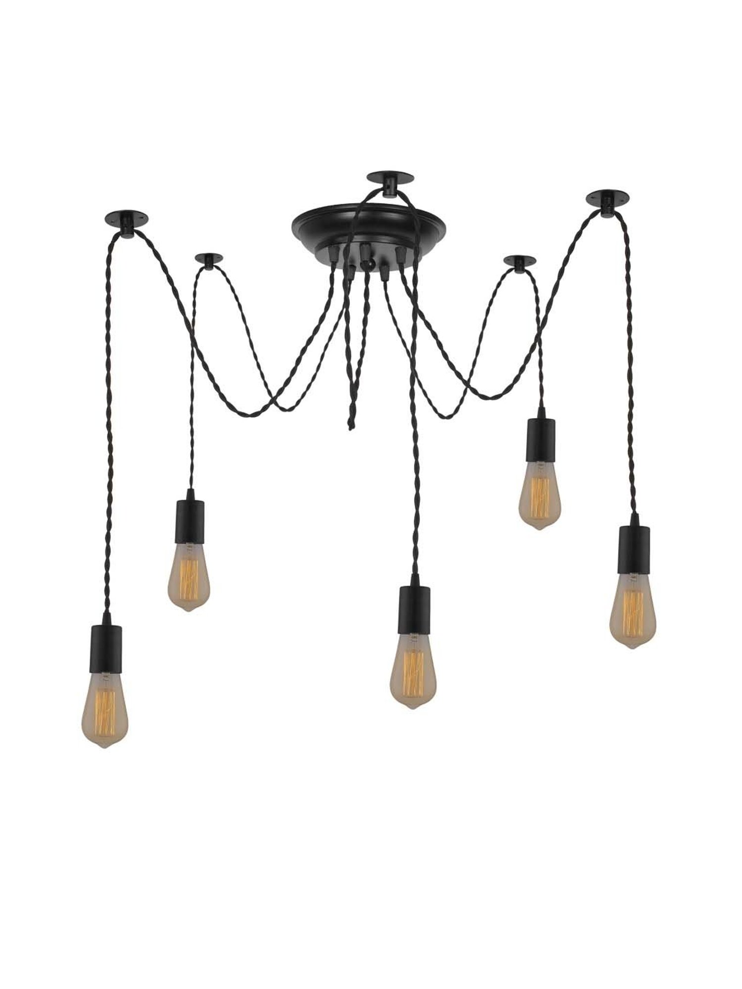 16" Glass/Metal Jasmine Tiffany Style Semi Flush Mount (Includes Energy Efficient Light Bulb) Cream - JONATHAN Y