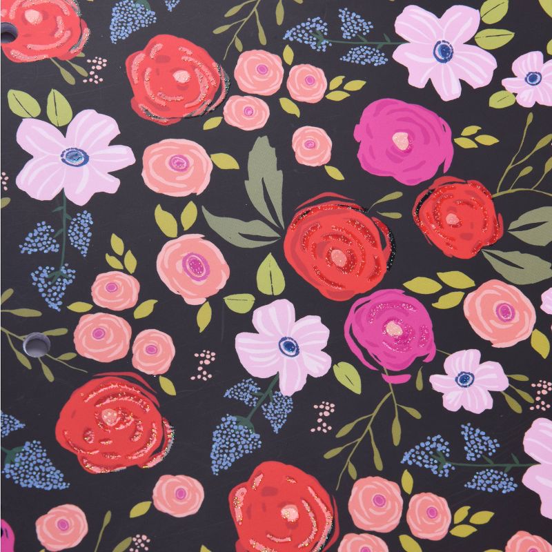 Spiral Notebook 1 Subject Wide Ruled Pansies - Gartner Studios