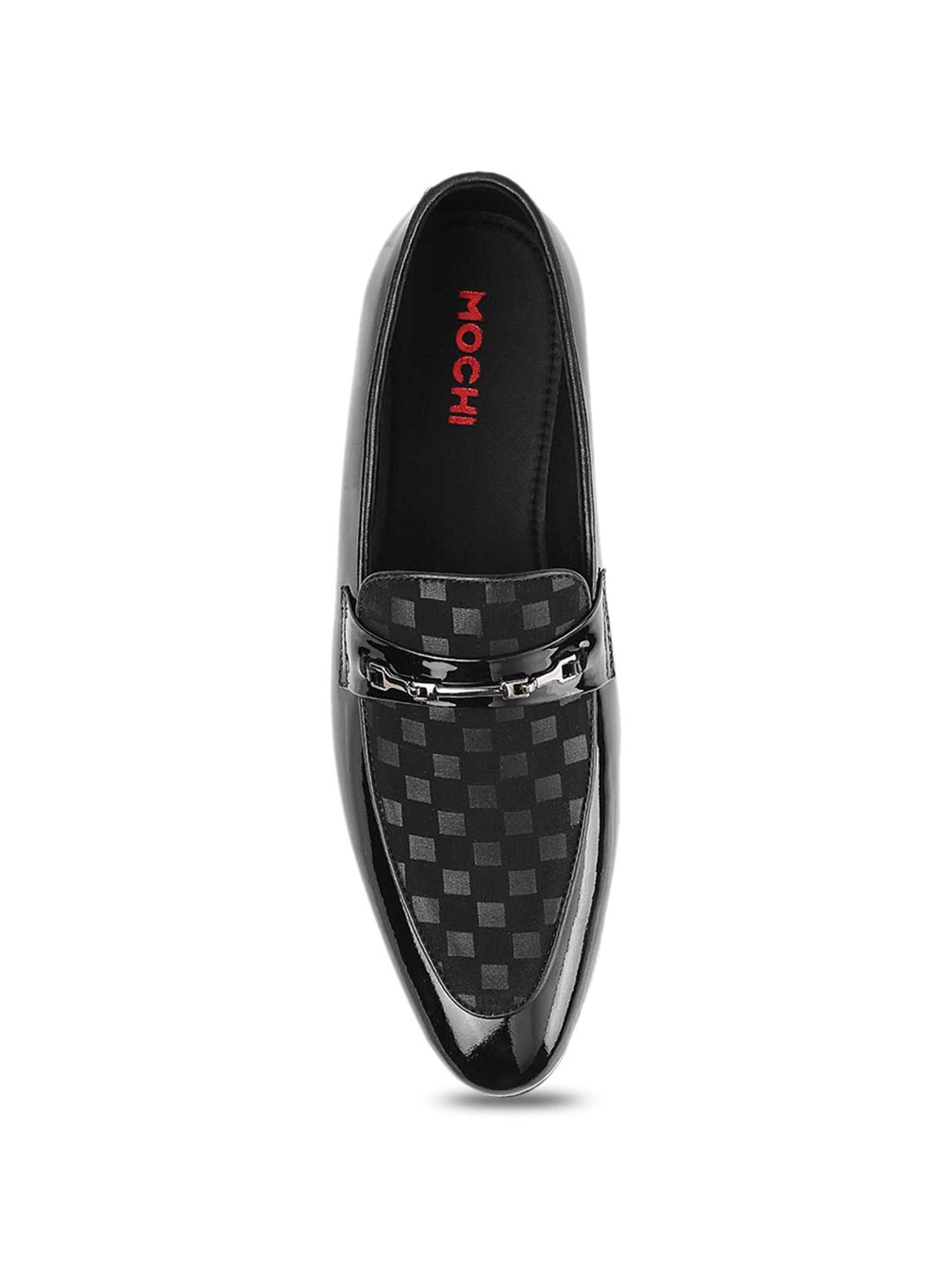 Mochi Men's Black Casual Loafers