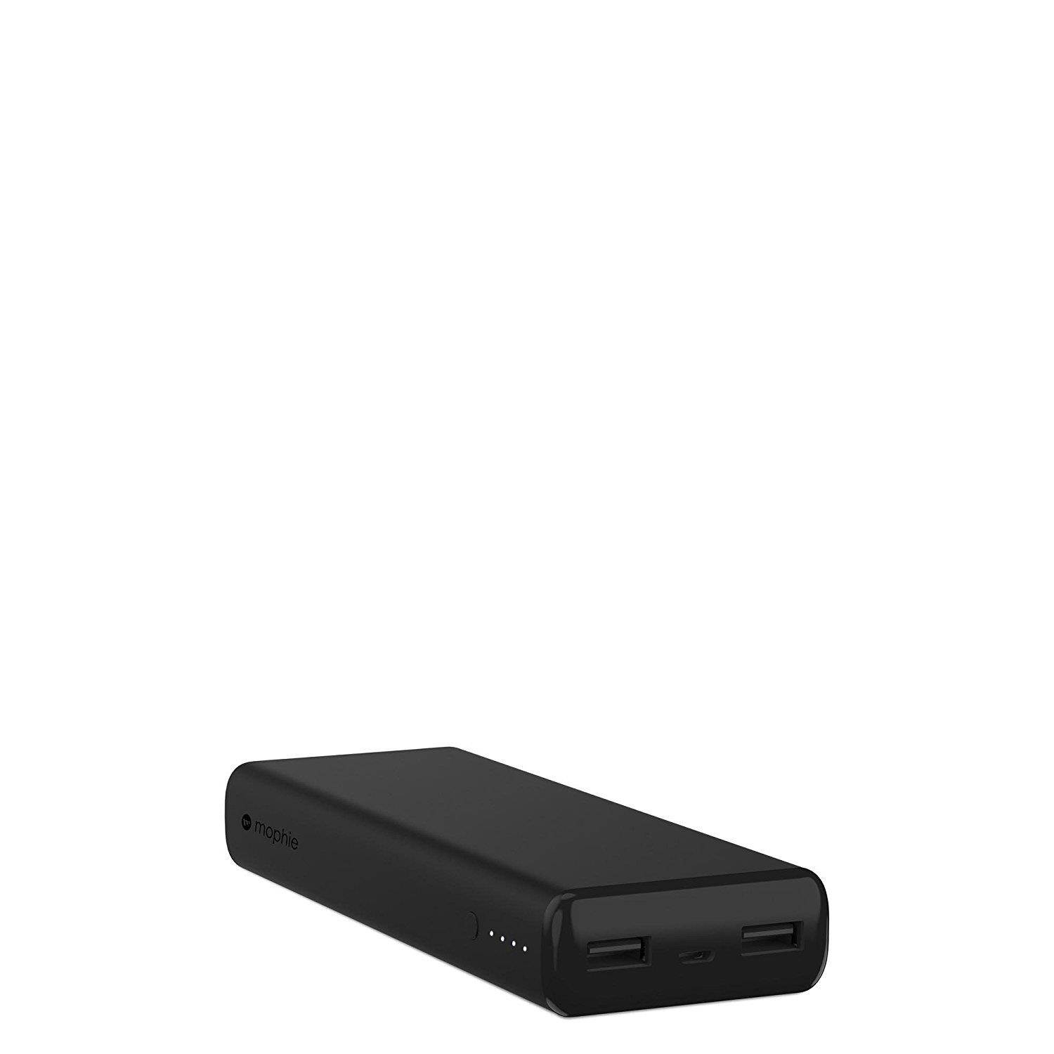 mophie Power Boost XL Universal External Battery, 4 Charges (10,400mAh ), Black