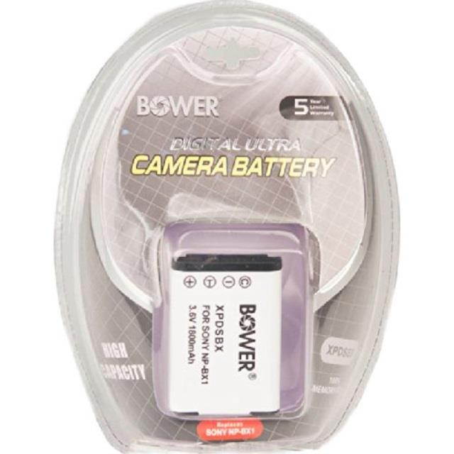 bower npbx1 1600mah extra battery pack for select sony cameras and camcorders