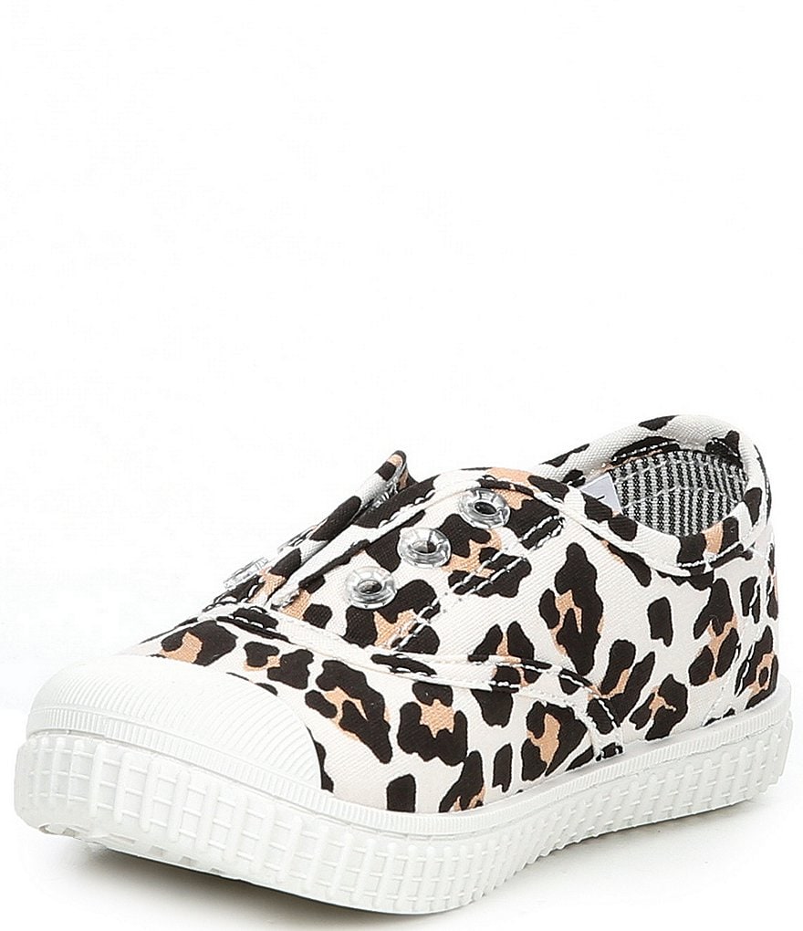 Copper Key Adventure Wear Girl's Budeee-A Washable Eyelet Leopard Print Sneakers (Infant)