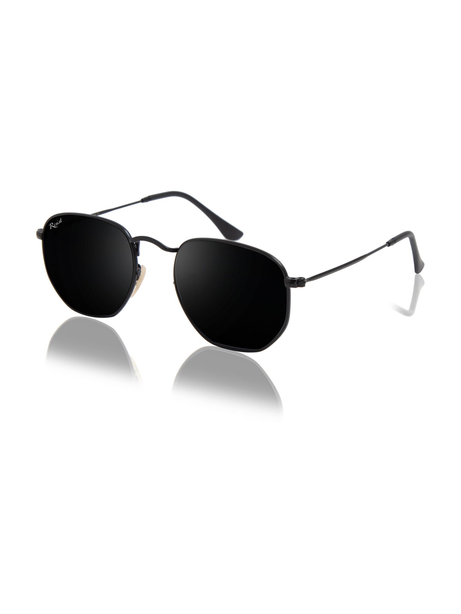 Resist Eyewear Black Hexagon UV Protection Unisex Sunglasses