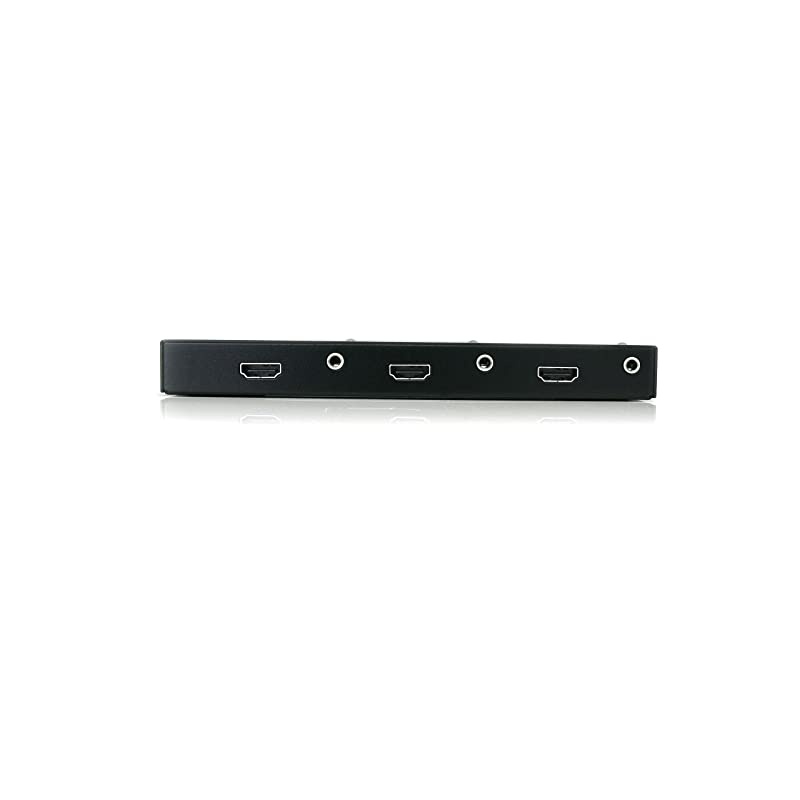 com HDMI Splitter 1 In 2 Out - 1080p - 2 Port - Signal Amplifier - Rugged - HDMI Multi Port - HDMI Audio Splitter (ST122HDMI2),Black