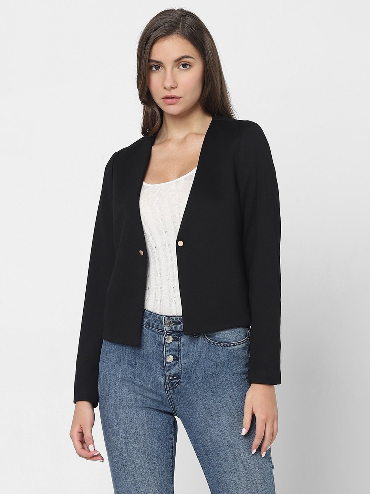 Vero Moda Black Regular Fit Blazer