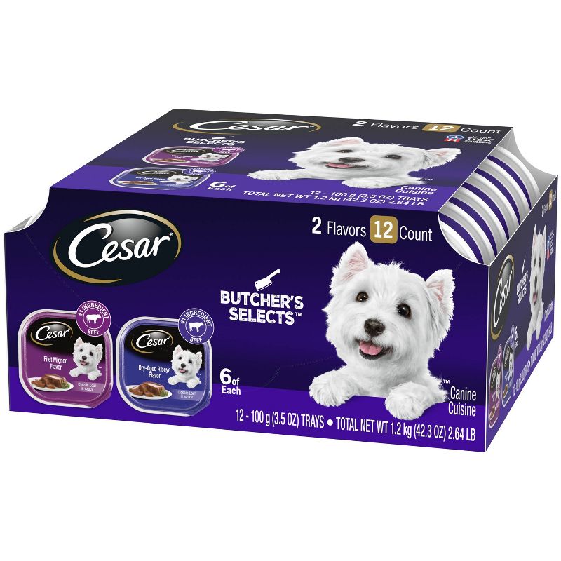 Blue Buffalo Delights Grain Free Paté Small Breed Wet Dog Food Top Sirloin & Grilled Chicken Flavors - 3.5oz/12ct Variety Pack