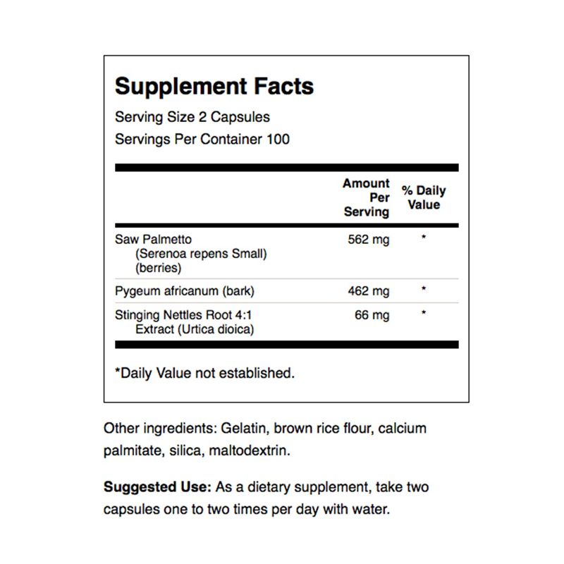 Swanson Herbal Prostate Complex Herb Blend Capsules, 100 Count.