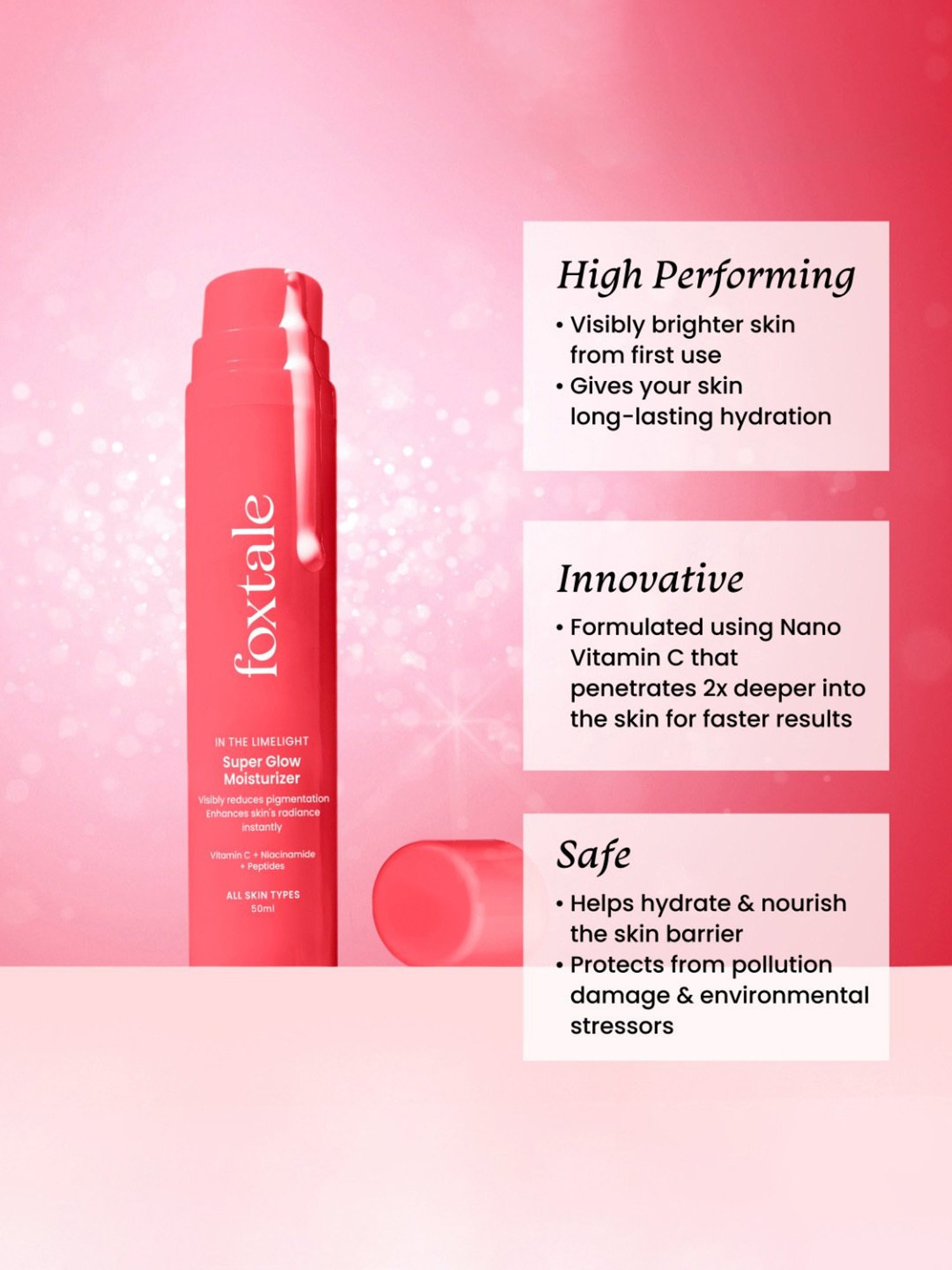 Foxtale In The Limelight Super Glow Moisturizer - 50 ml