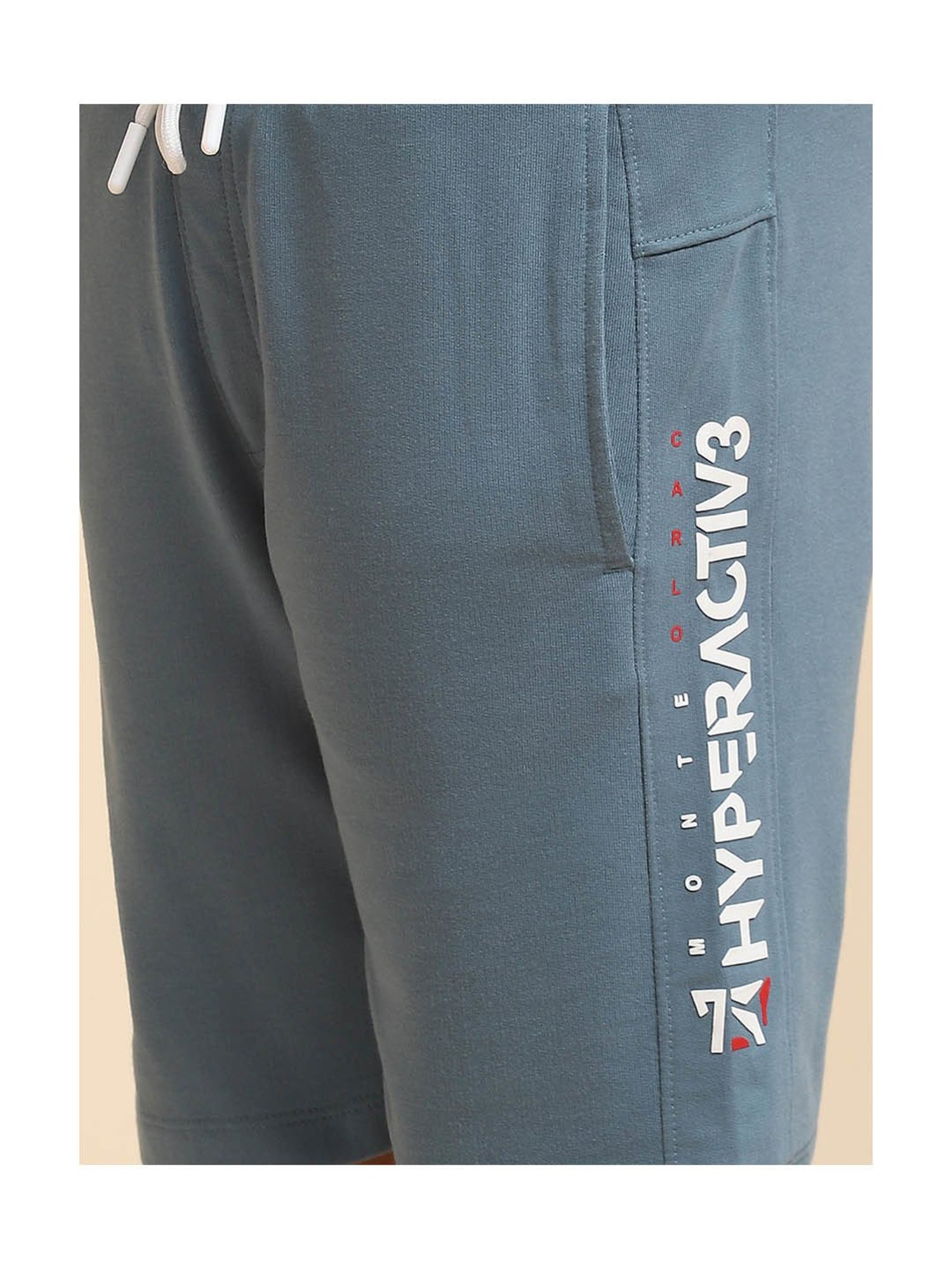 Monte Carlo Kids Blue Solid Bermudas