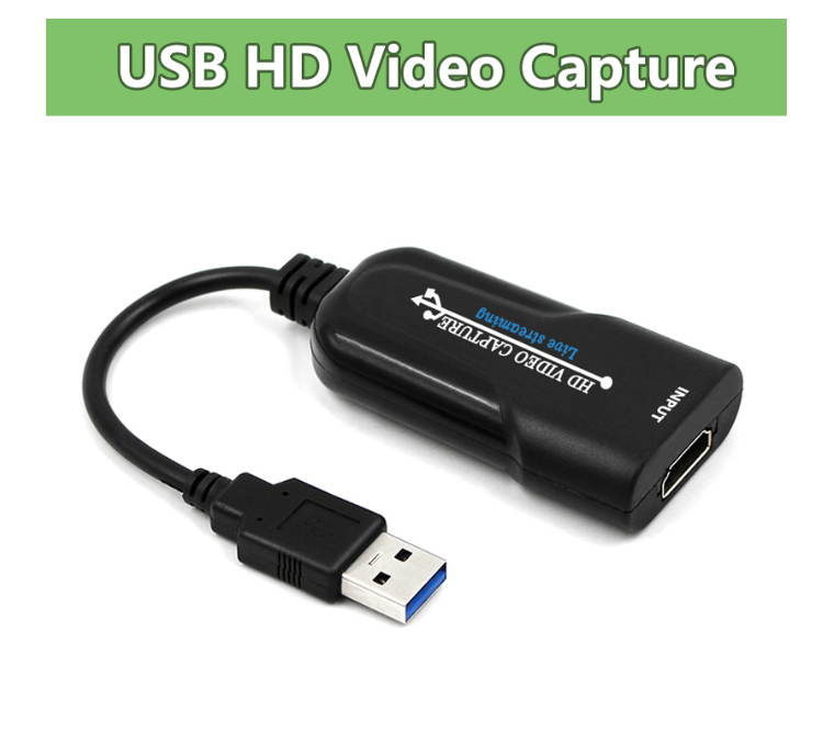 Wiistar Audio Video Capture Cards HDMI to USB 1080p USB 2.0 Record via DSLR Camcorder Action Cam for High Definition Acquisition, Live Broadcasting