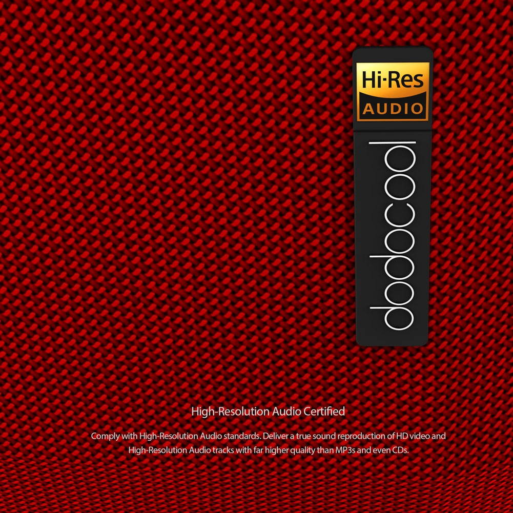 dodocool Hi-Resolution Rechargeable Stereo Wireless Speaker with Built-in Microphone