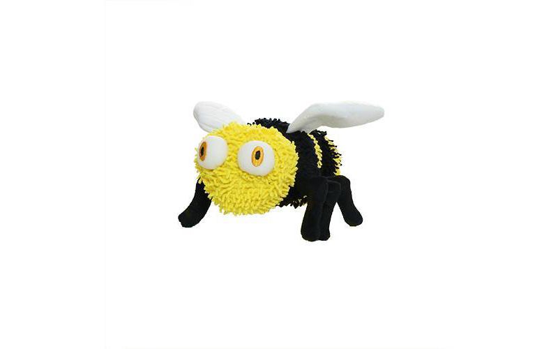 Mighty Microfiber Ball Bee Dog Toy - M