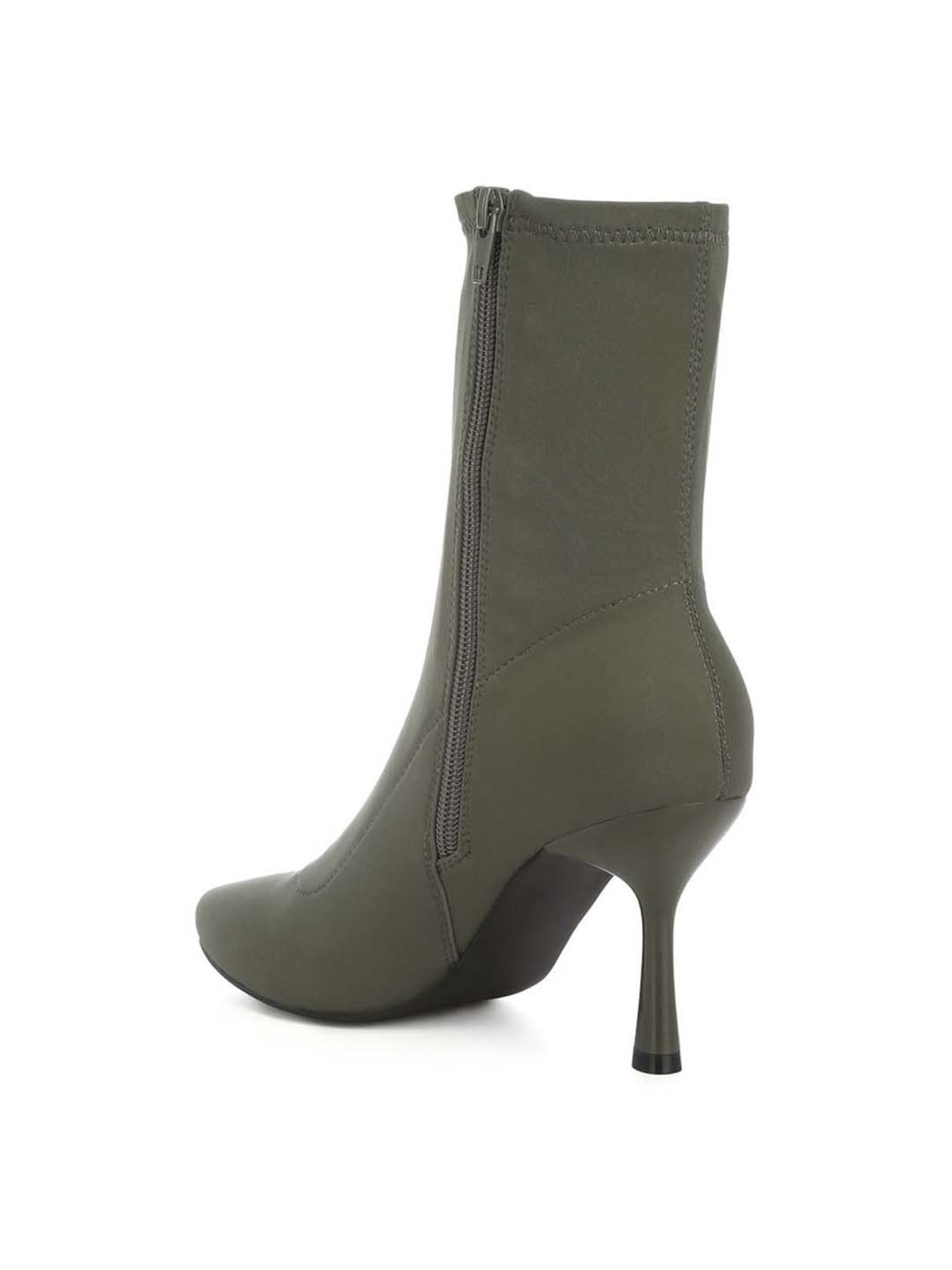 London Rag Women's Khaki Stiletto Booties