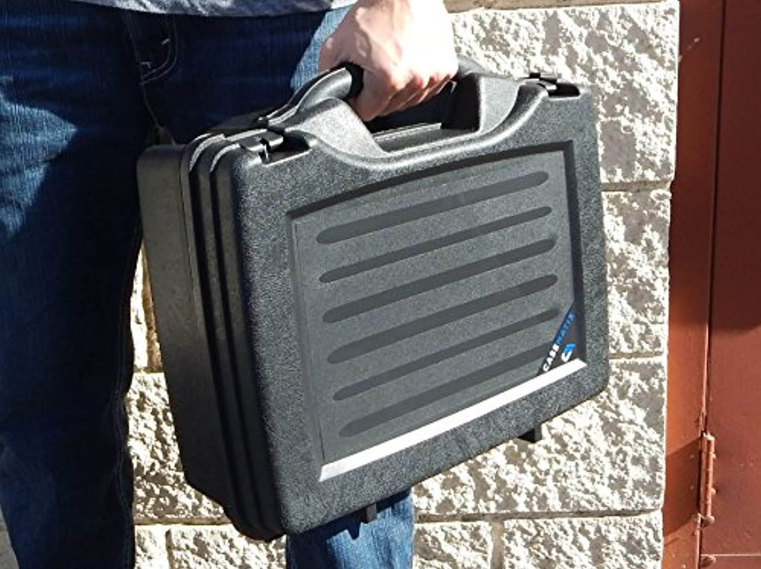 Casematix Cardioid Dynamic and Vocal Microphone Hard Case with Dense Internal Customizable Foam Fits 6 Shure Microphones SM58, SM57, Beta 58A, PG48, PGA58 and More