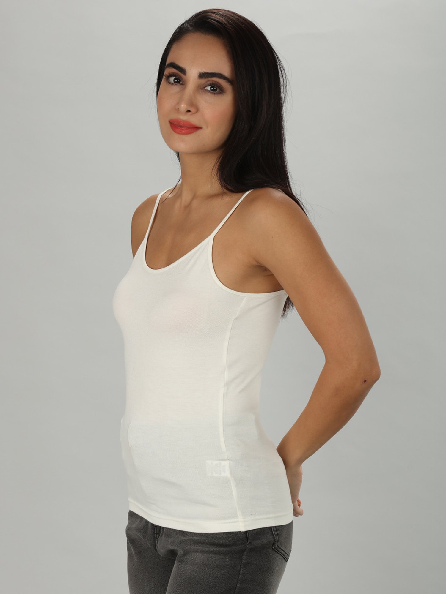 Enamor White Non-Padded Camisole