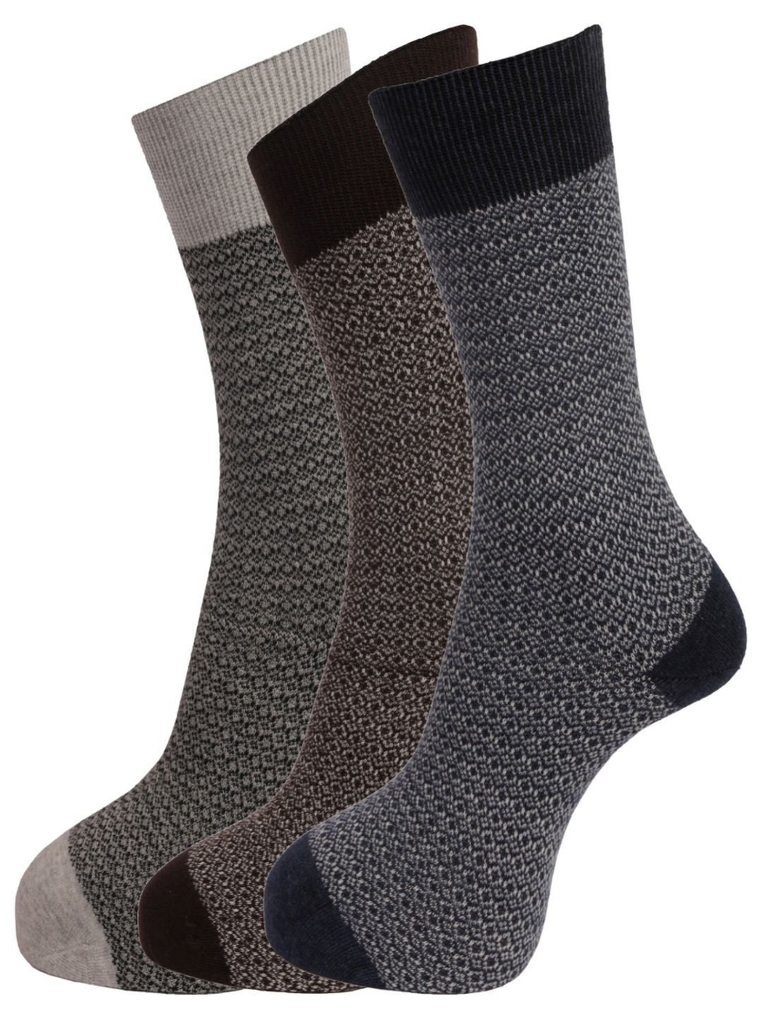Jockey 7036 Light Grey Compact Terry Cotton Ankle Length Socks with Stay Fresh Treatment