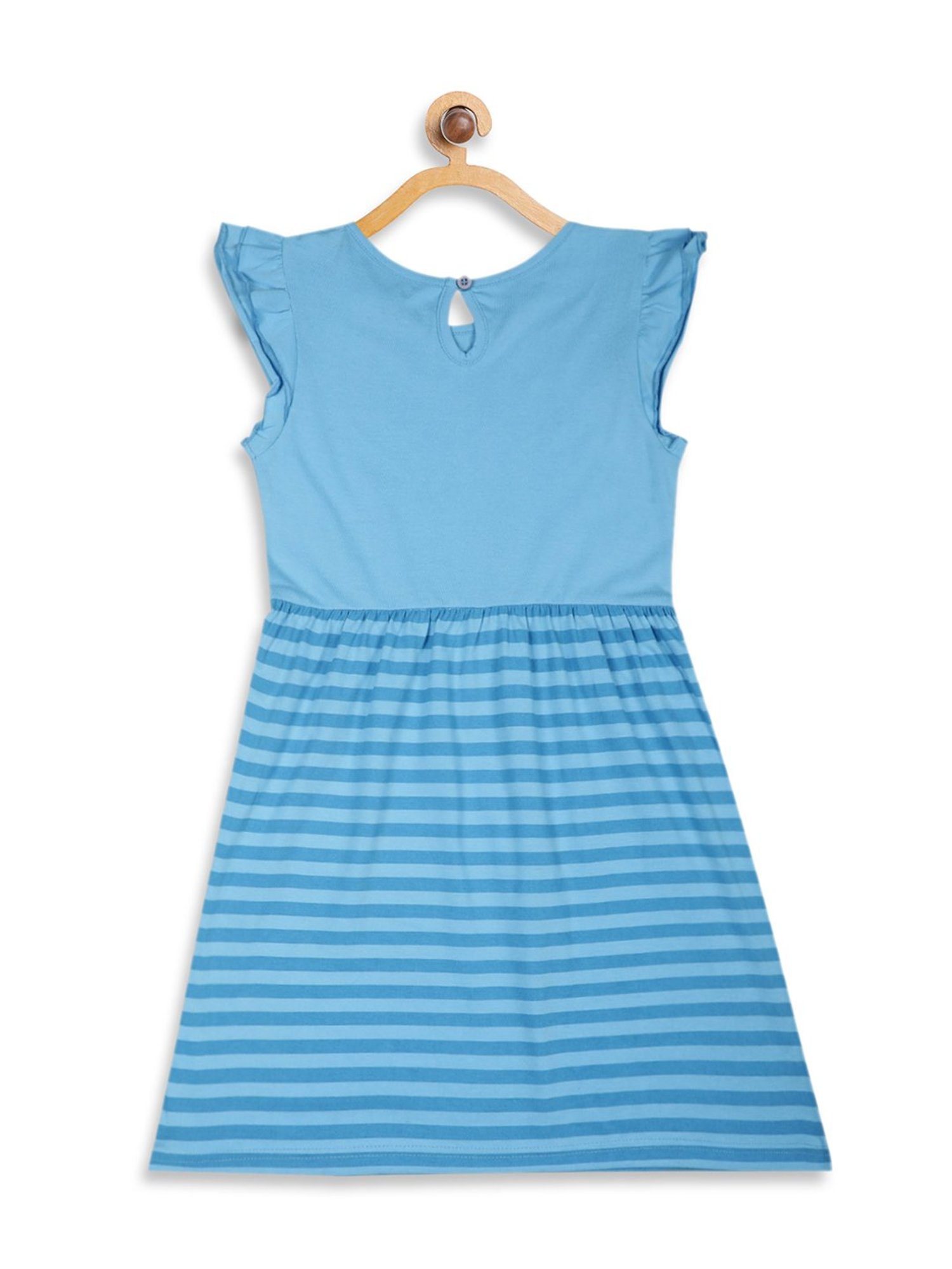 Elle Kids Blue Printed Dress