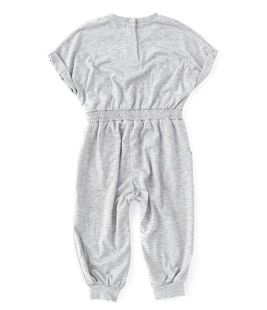 Habitual Baby Girls 12-24 Months Short-Sleeve V-Neck Jayla Knit Jumpsuit
