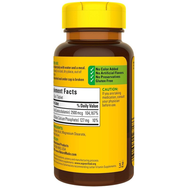 Nature Made Extra Strength Vitamin B12 2500 mcg Tablets - 60ct