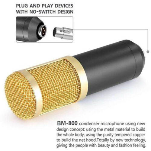 BM-800 Professional Broadcasting Studio Recording Condenser Microphone Mic Kit