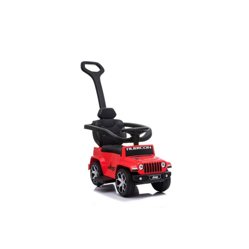 Best Ride on Cars Jeep Rubicon 3 in 1 Push Car Ride-On - Red