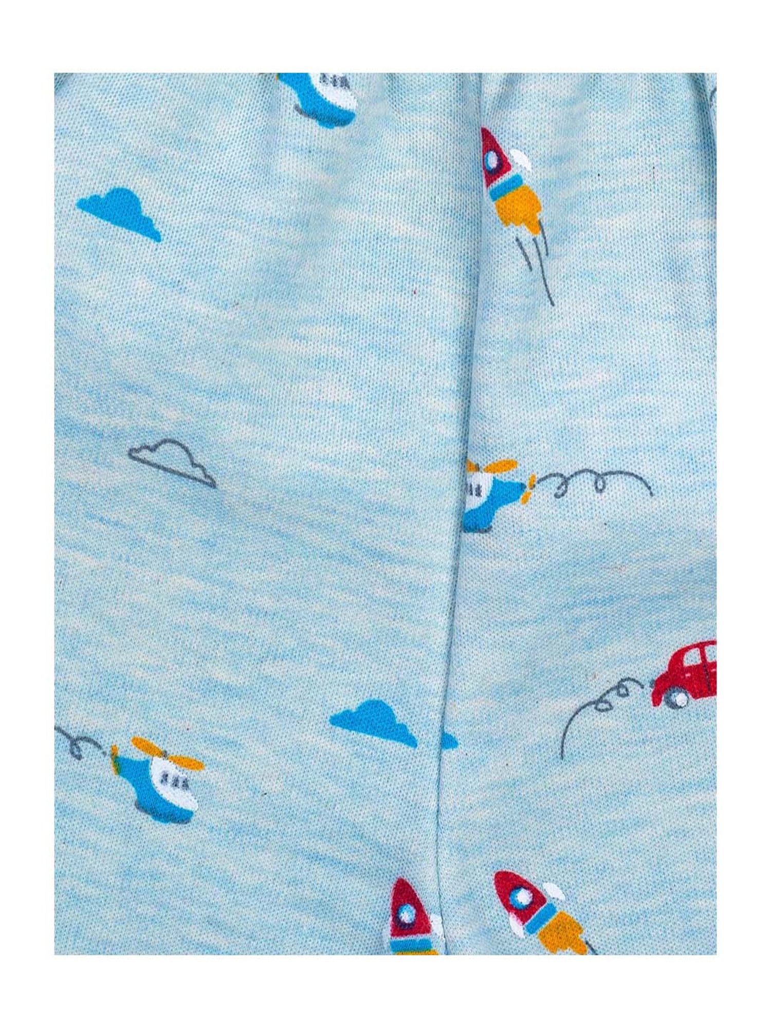 Mee Mee Boys Blue Printed Top & Joggers