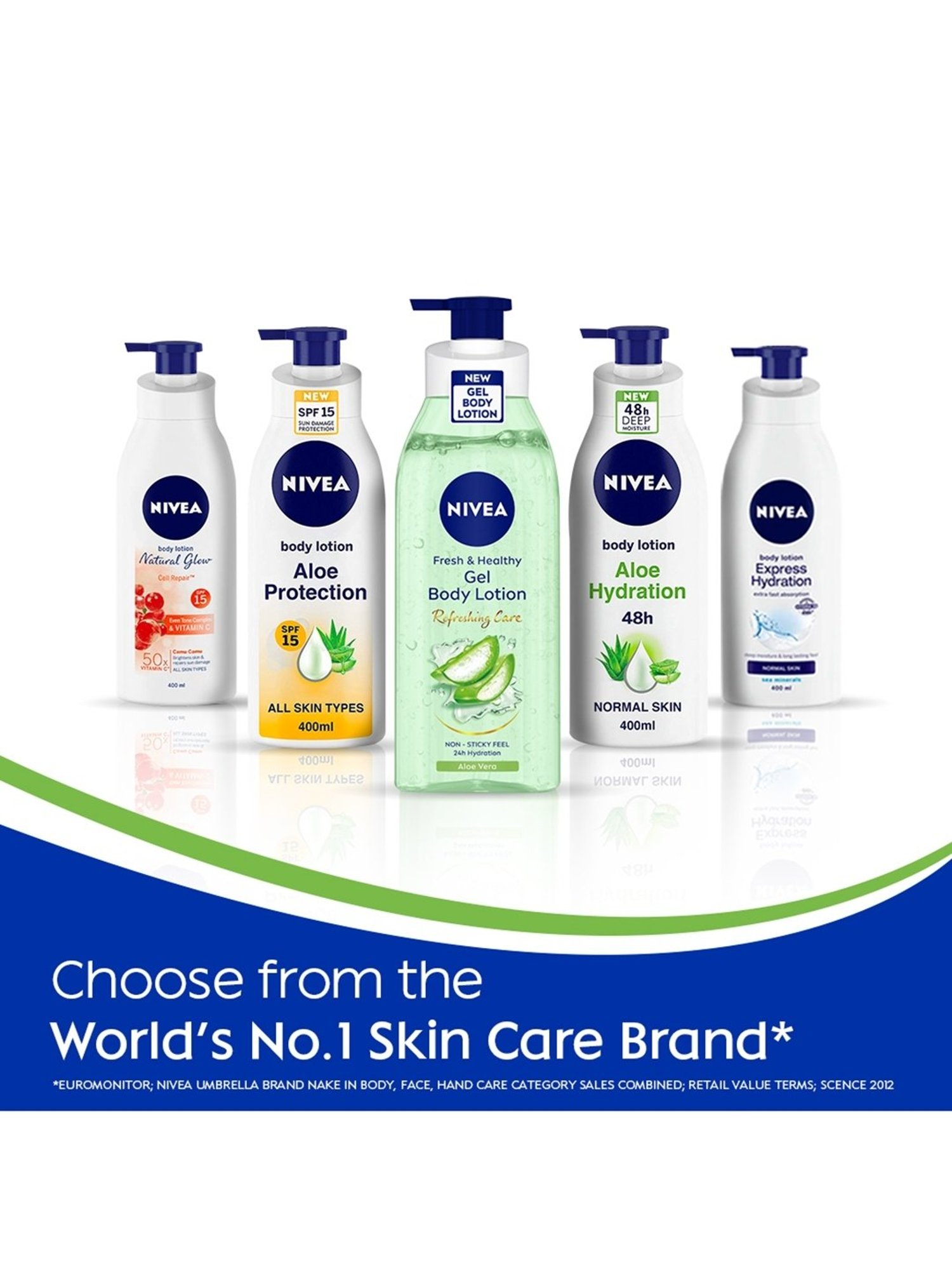 Nivea Rose Water Gel with Non-Sticky Body Lotion for Fresh and Healthy Skin - 200 ml