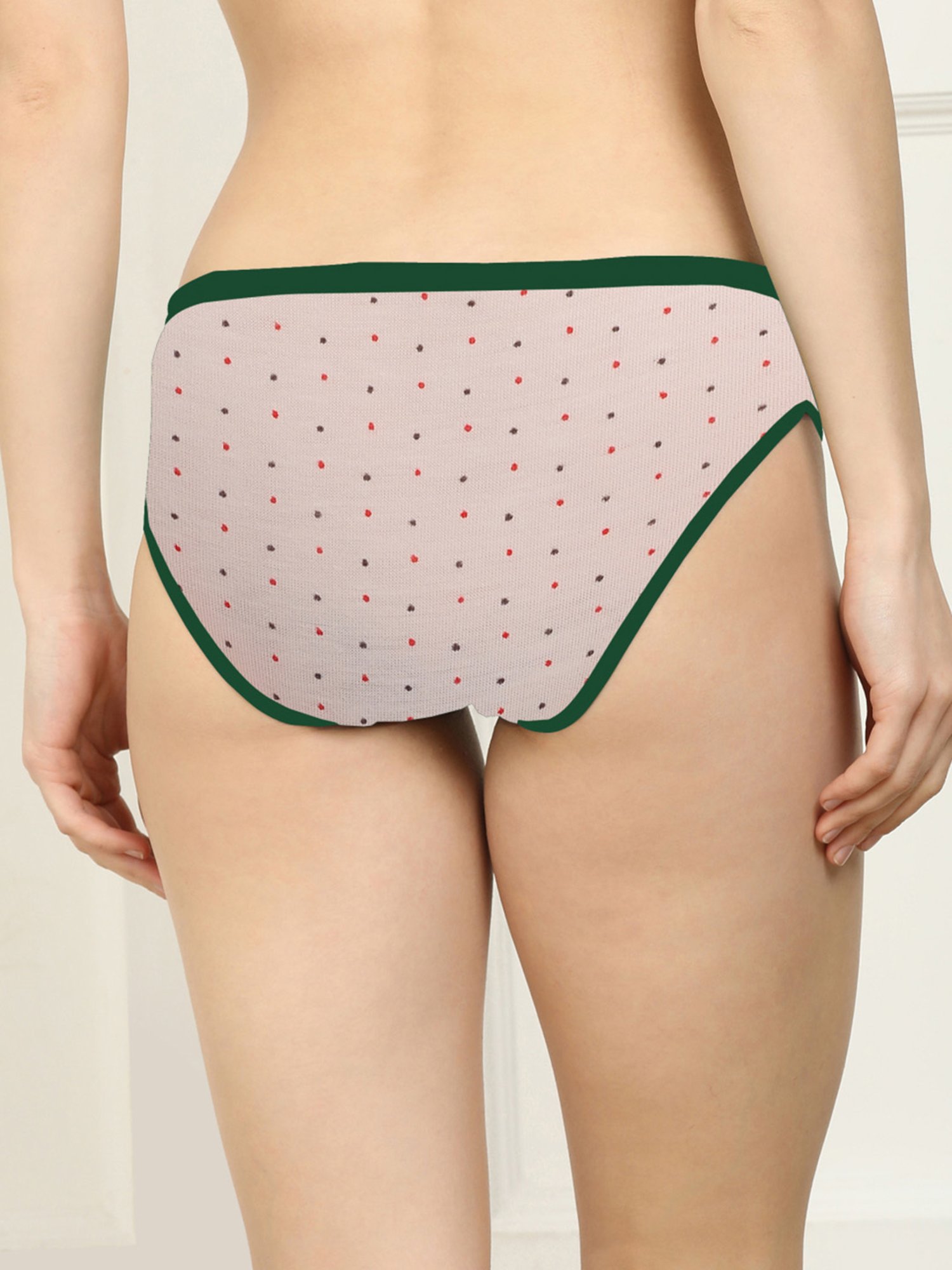 AROUSY Black & White Striped Hipster Panties - Pack Of 6