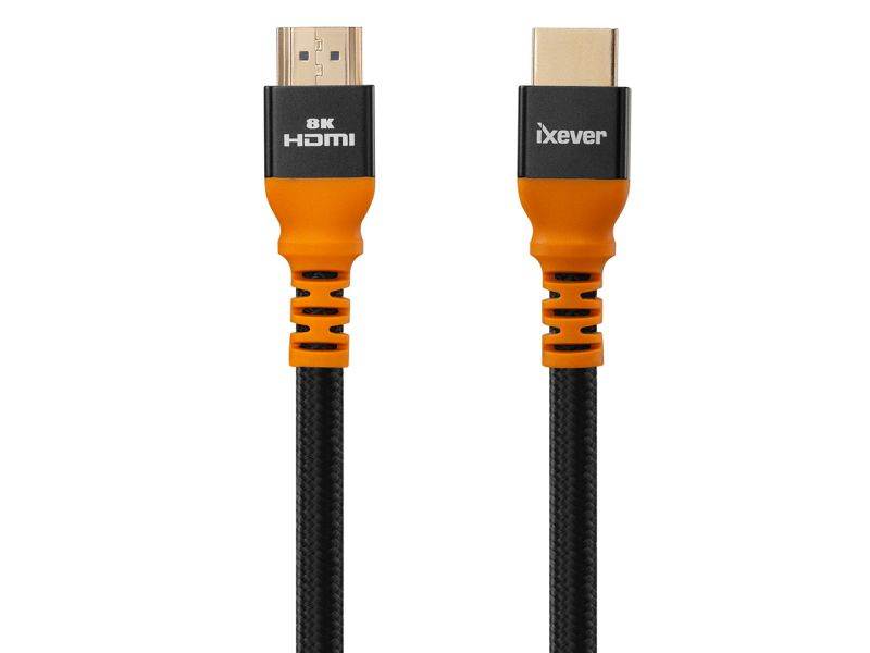 8K HDMI Cable 10ft, iXever Ultra HD High Speed 48Gpbs HDMI 2.1 Cable 8K@60Hz 4K@144Hz eARC HDR10, HDCP 2.2, Compatible with Dolby Vision Xbox PS4 PS5 Apple TV 4K Roku Fire TV Switch Vizio