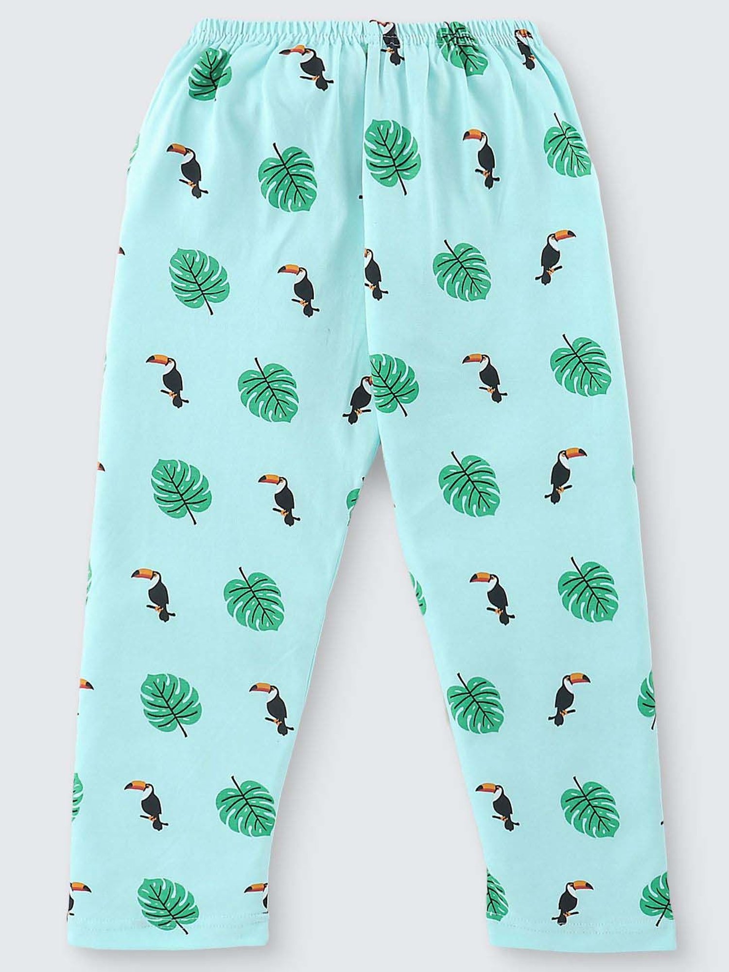 Nite Flite Boys Pink & Green Cotton Printed T-Shirt Set