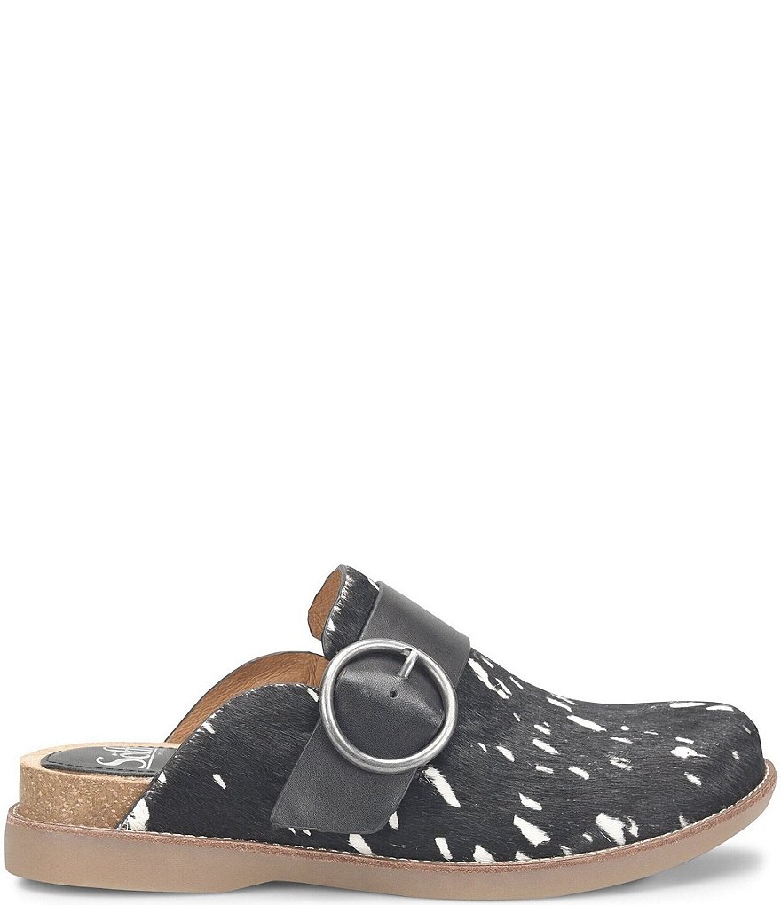 Sofft Billie Animal Print Cork Footbed Clogs