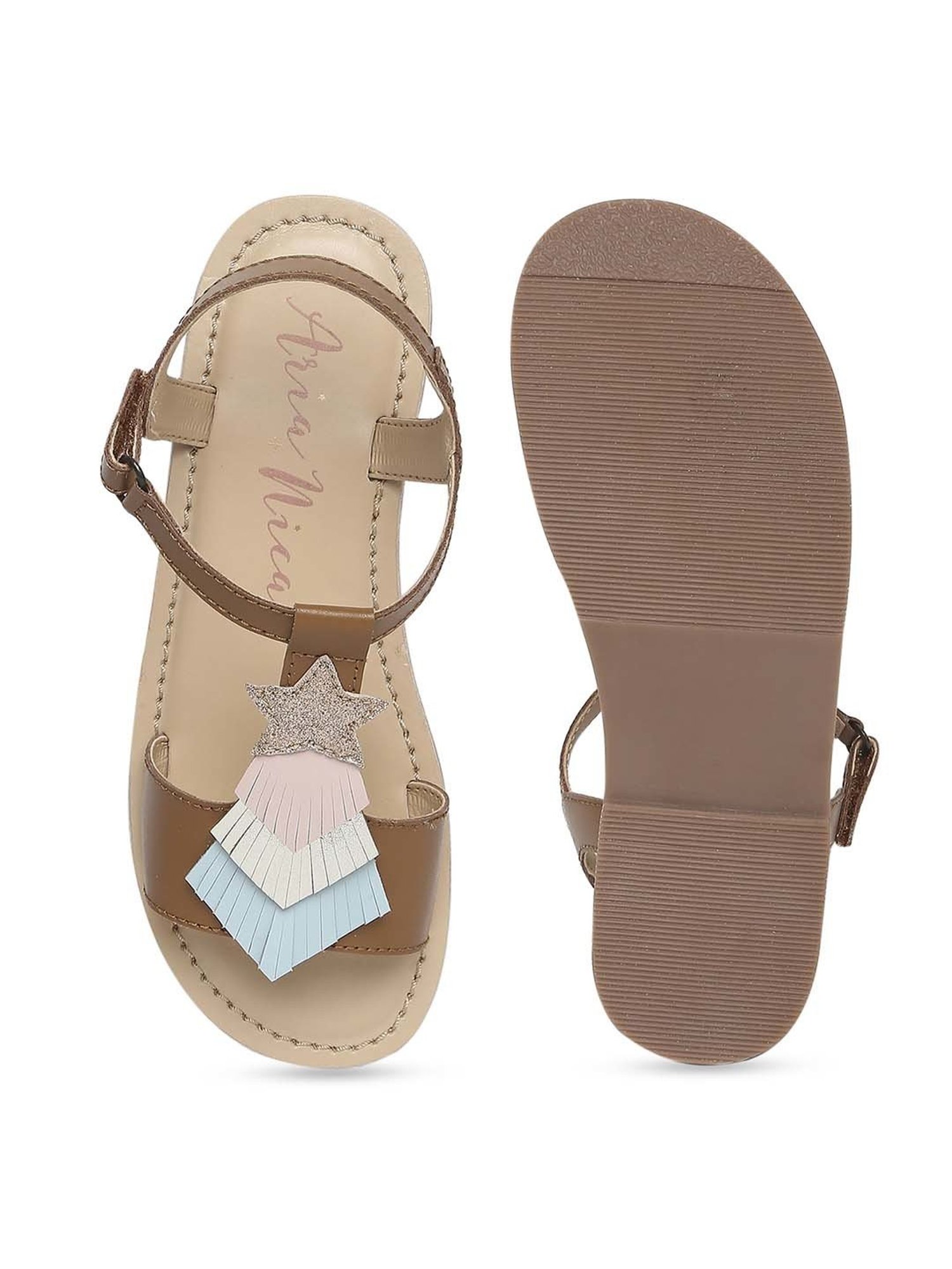 Aria Nica Kids AMY Cognac Casual Sandals