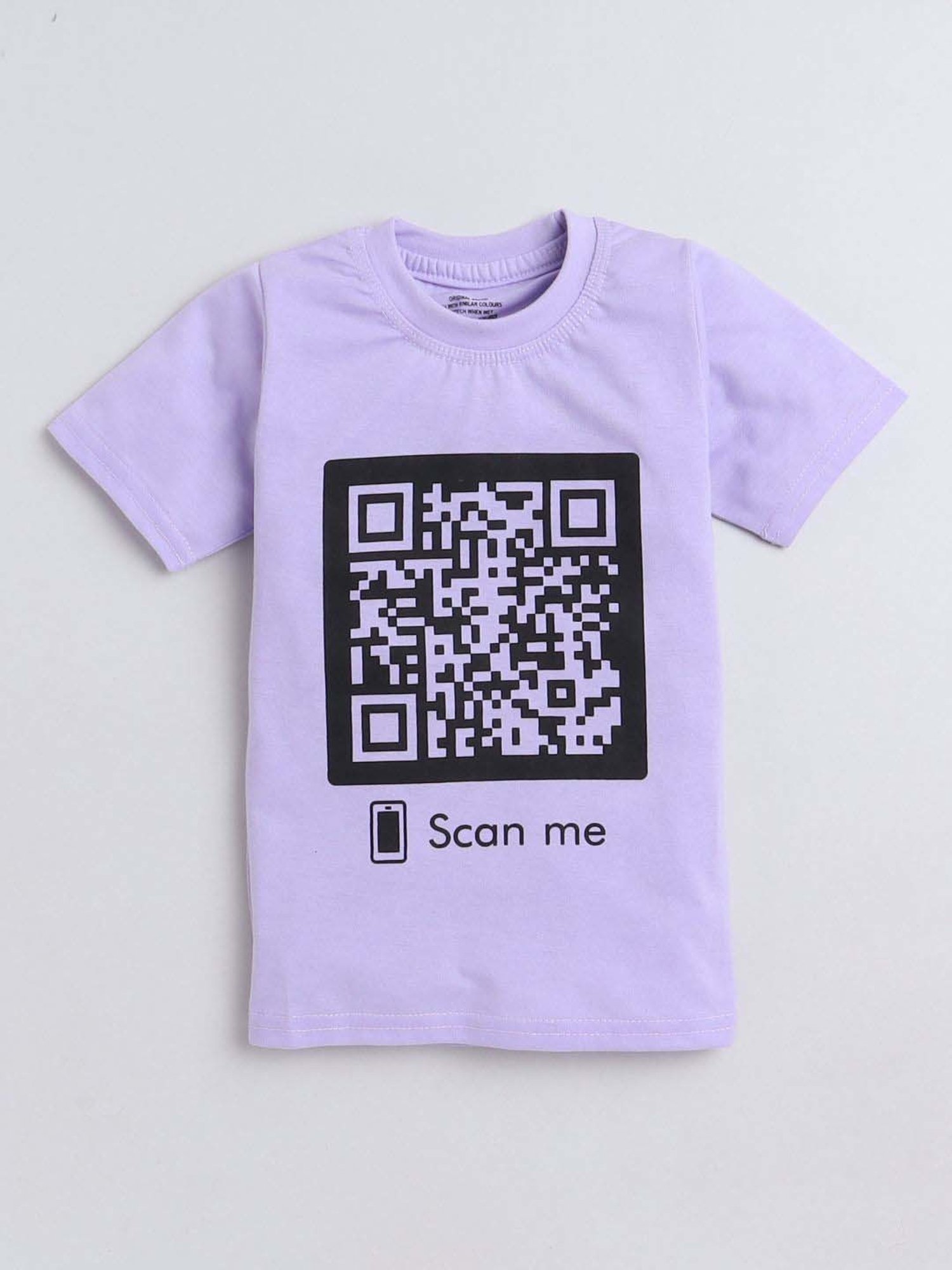 Fourfolds Unisex Purple Printed T-Shirt