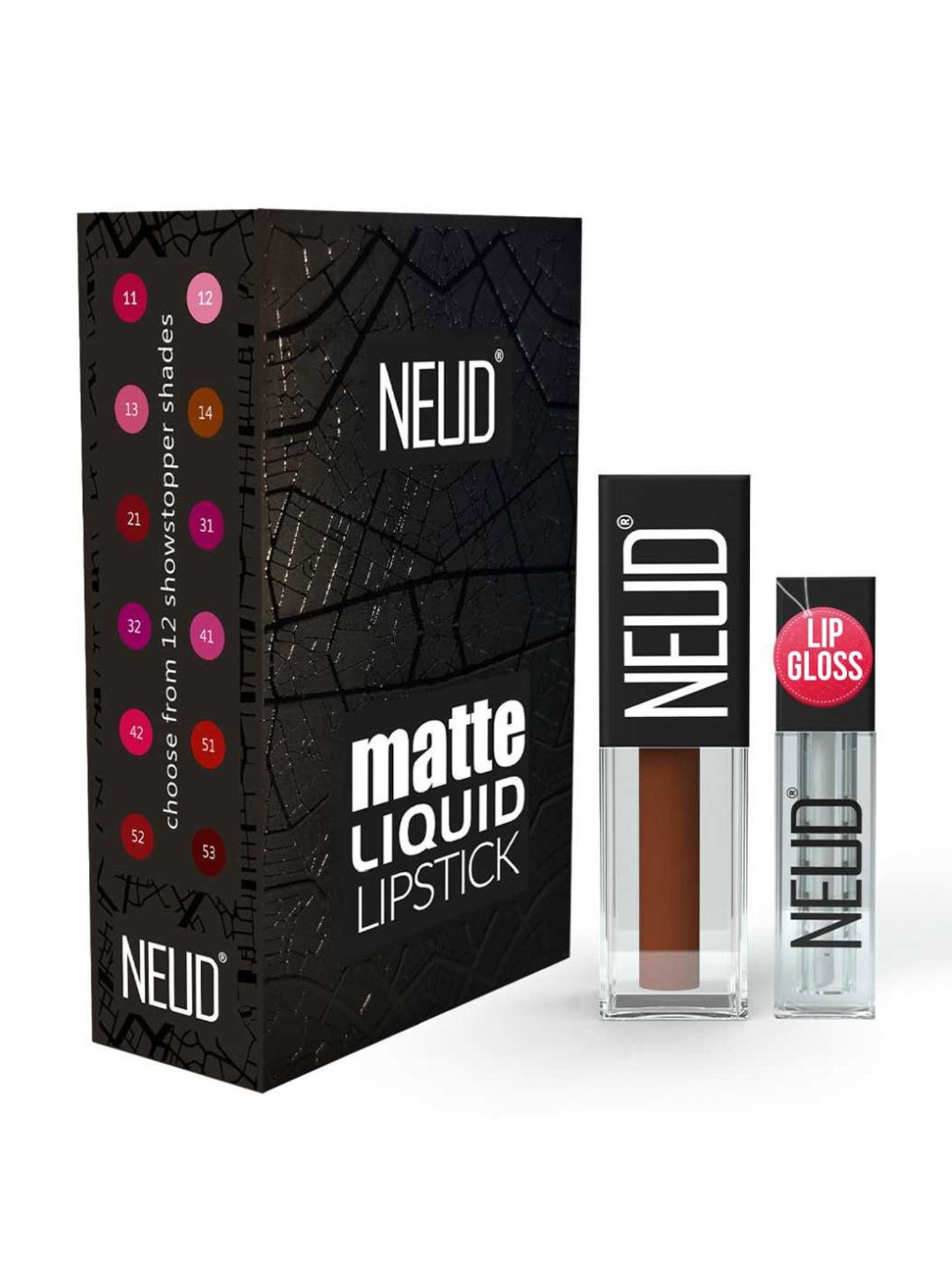 NEUD Matte Liquid Lipstick Oh My Coco with Free Lip Gloss