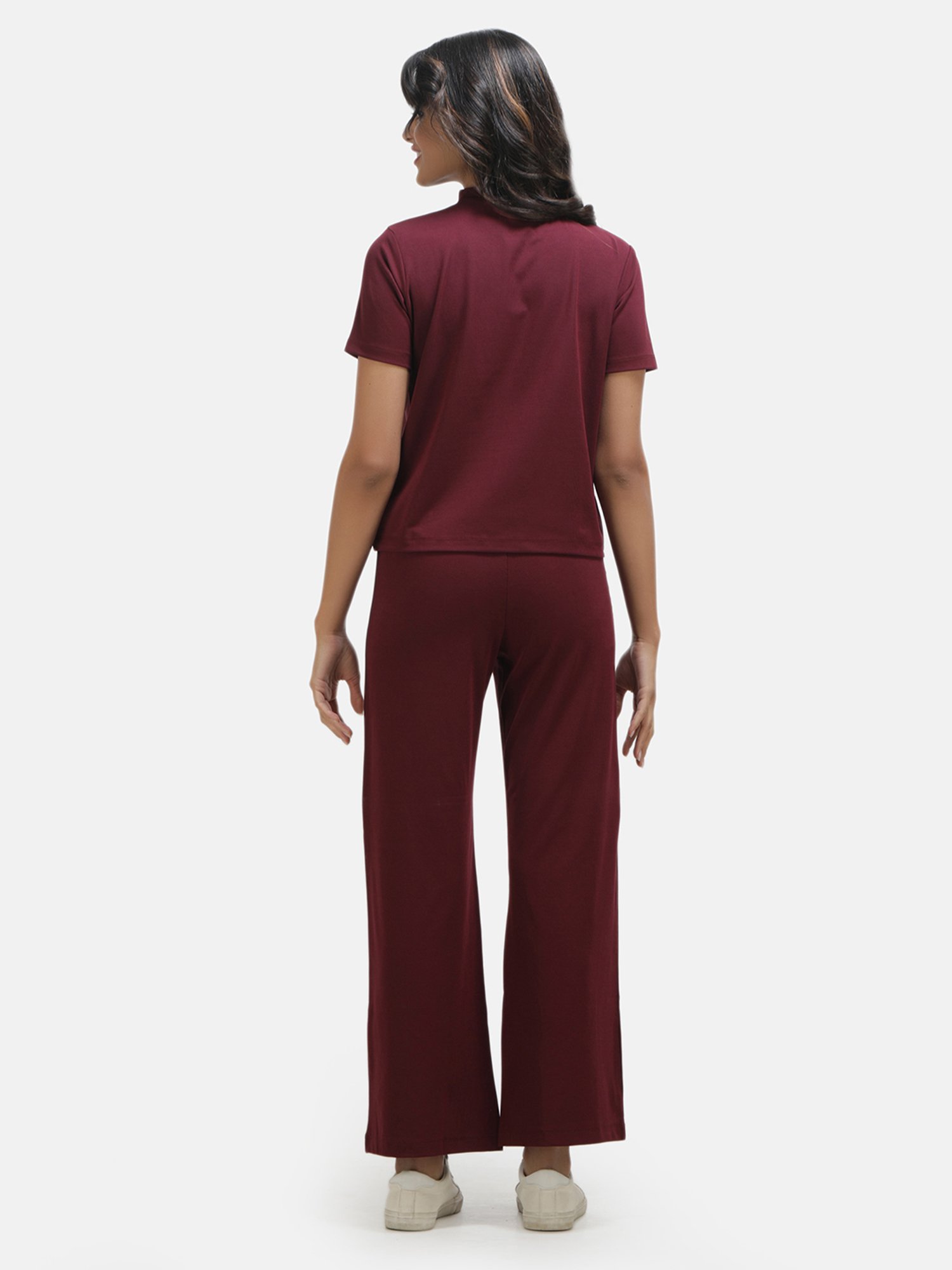 KOI SLEEPWEAR Maroon Top With Pants