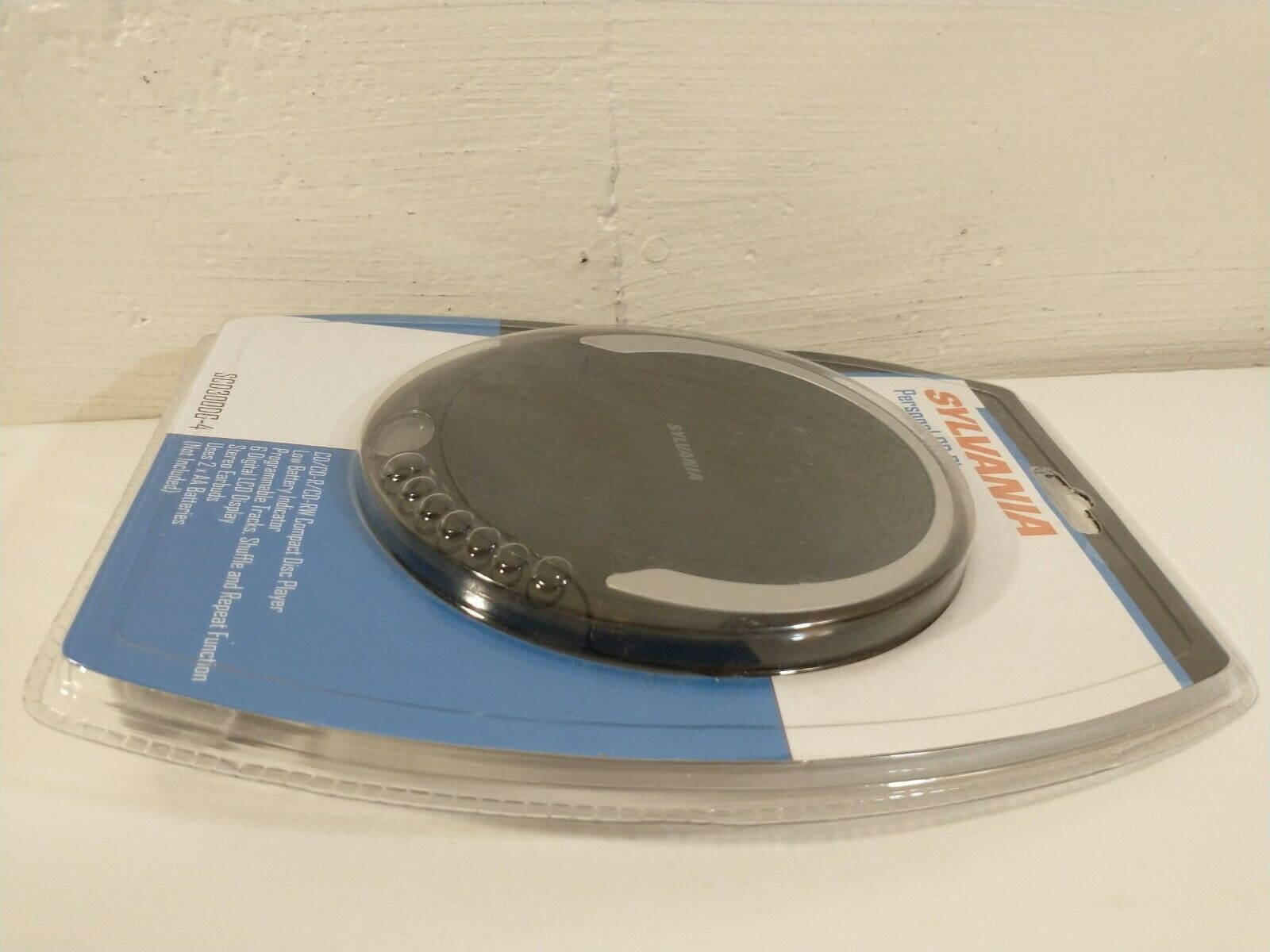 Sylvania Personal CD Player With Stereo Earbuds Programmable LCD Display