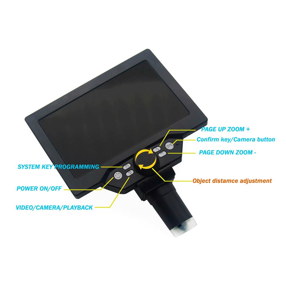 MUSTOOL G1200 Digital Microscope 12MP 7 Inch Large Color Screen
