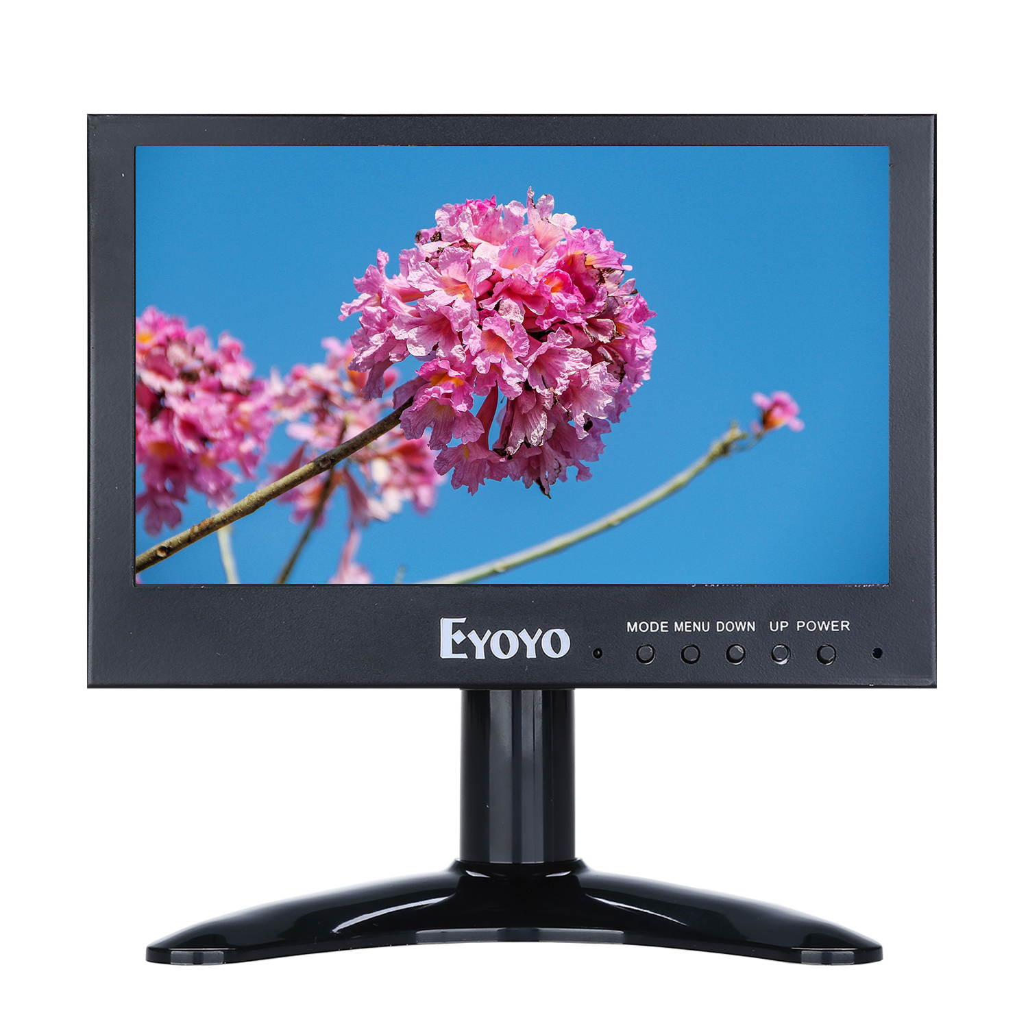 Eyoyo 7" Mini HD Monitor 1024x600 LCD Screen Display with BNC/VGA/AV Output For CCTV DVD PC Laptop DVR CCD Camera